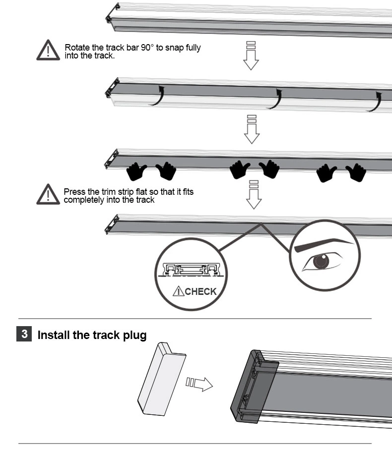 Manufacture Aluminum Accessories for Indoor Magnetic Track Lighting