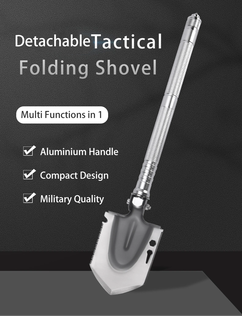 Custom Outdoor Camping Hiking Survival Shovel Folding Multifunction Tactical Shovel Multitool Outdoor Camp Shovel