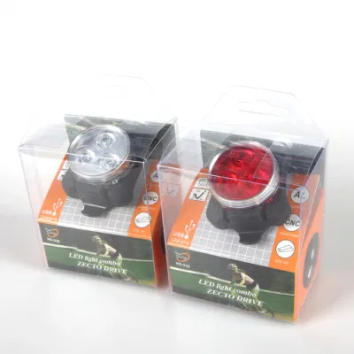 Mini luz LED para bicicleta delantera y trasera recargable Yichen