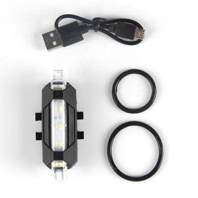 Luces LED delanteras para bicicleta, Clip para radios delanteros y traseros, bolas muy brillantes para banda de goma, luz plana portátil de alto Lumen para bicicleta