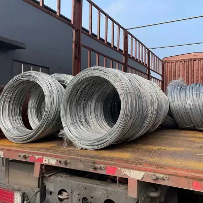 Alambre de acero galvanizado con cable recubierto de zinc sumergido en caliente para fabricar embalajes de construcción